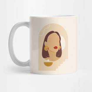 Simple Women Illustration Mug